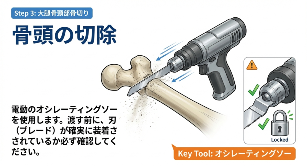 器械出し看護ポイントの解説画像