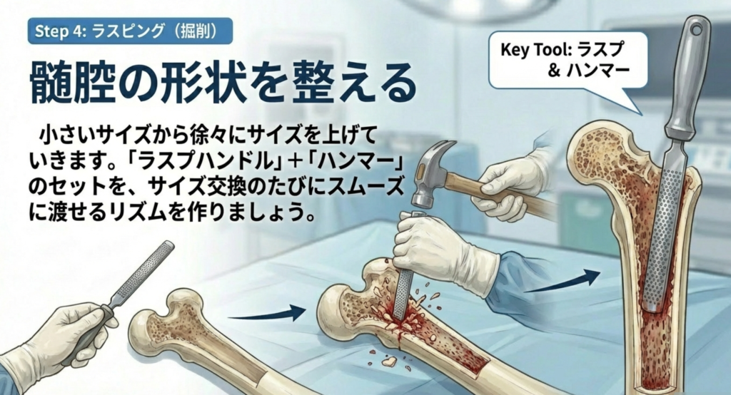 器械出し看護ポイントの解説画像